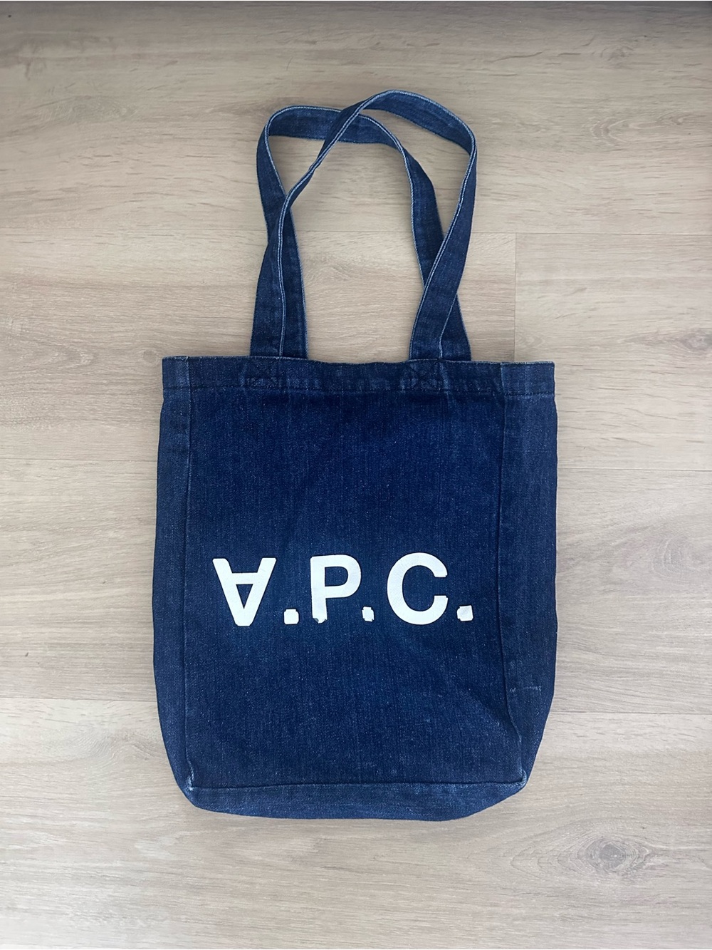 A.P.C. Navy Laure Tote Bag - Denim